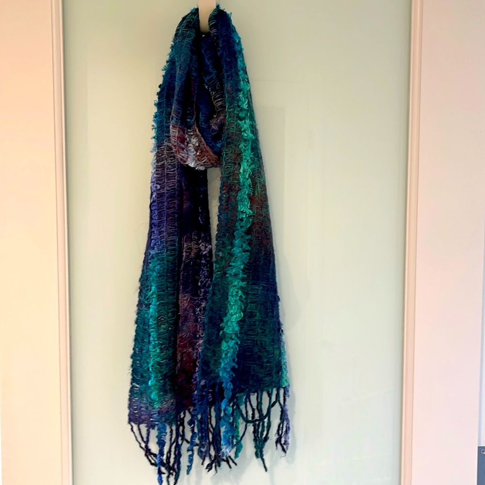 Green/blue/purple scarf